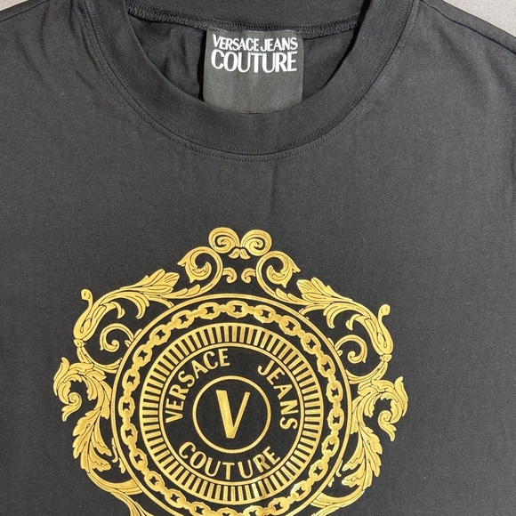 Versace Jeans Couture Women’s Black T-Shirt Dress Size XL - Picture 14 of 15